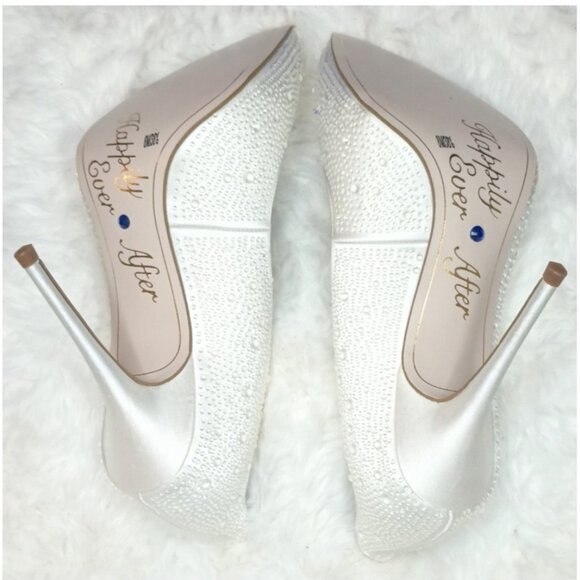 Jessica Simpson Women's Bridal Bride Wedding Heels Shoes Stiletto Size 10 - Picture 6 of 16